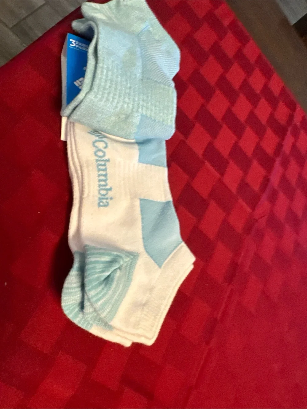 Columbia Women's 3-Pack Low-Cut Socks - Light Blue